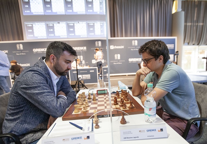 Igor Kovalenko (links) siegte gegen Maxime Lagarde